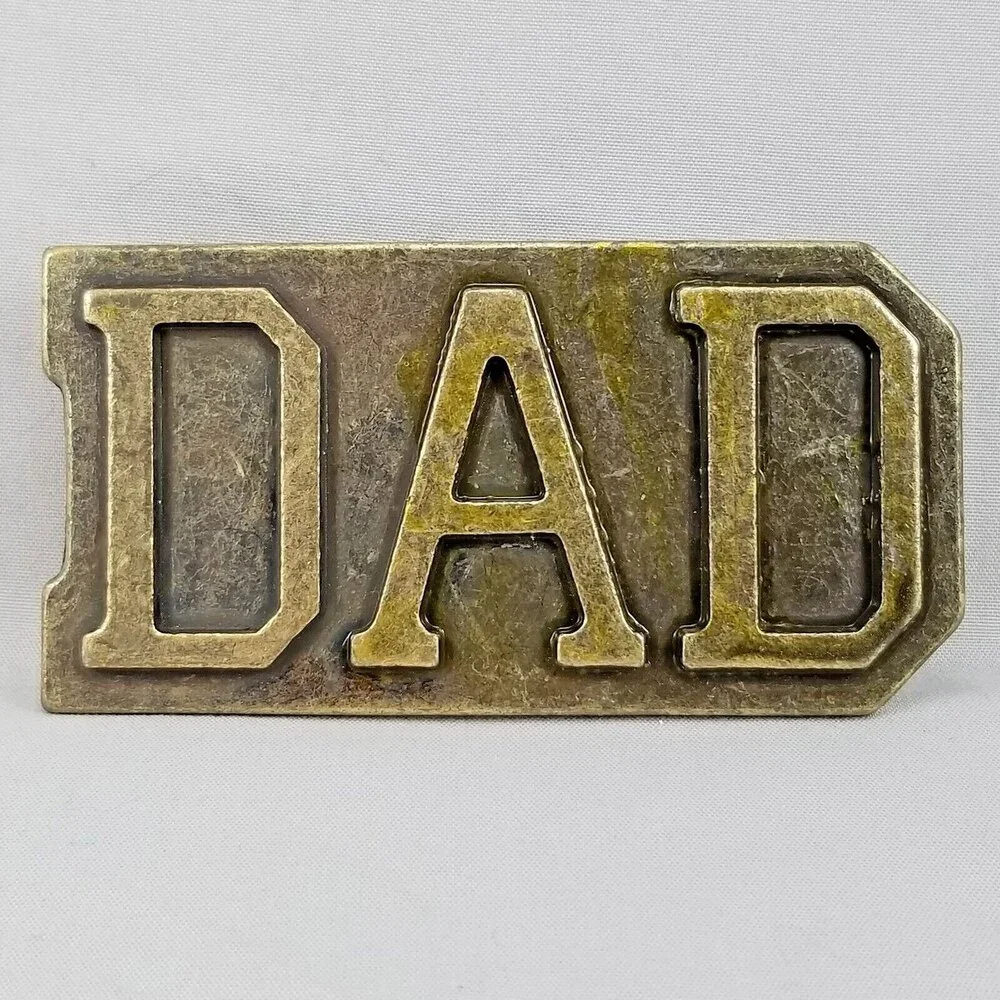 Belt‎ Buckle DAD Dad Snap On Clamp DAD Father Father-In-Law Papa Pop Daddy Pappy